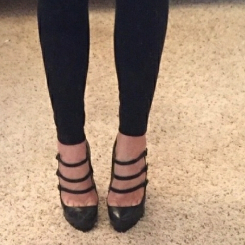 Christian Louboutin Black Mary Jane Lillian Pumps!